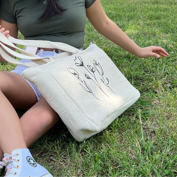 Large Cotton Canvas Tote - Picture 11 of 13